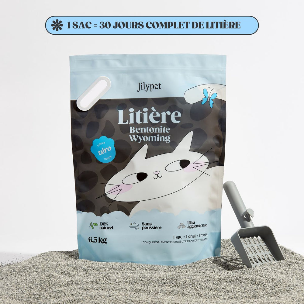 Litière minérale agglomérante 100 % naturelle
